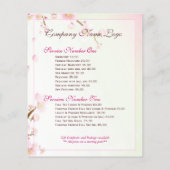 ソフトピンク&ホワイトフローラブロッサムナチュラルスパ チラシ (裏面)