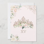 ソフトピンク&ホワイトローズラグジュアリーエレガントキンセアニェラ 招待状 (裏面)