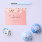 ソフトピンク&ホワイト春の花ナチュラルスパ チラシ (シングル)