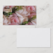 ソフトピンクnクリームバラ名刺 名刺 (正面/裏面)