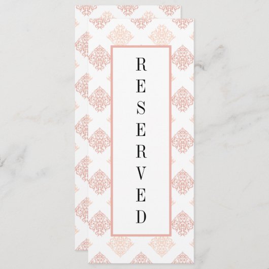 ソフトピーシー赤面ダマスク予約チェア メニュー (正面/裏面)