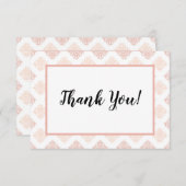 ソフトピーシー赤面ダマスク サンキューカード (正面/裏面)