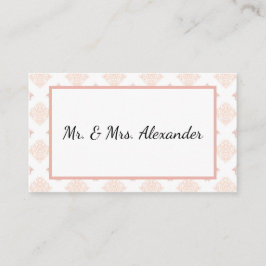 ソフトピーシー赤面ダマスク プレイスカード