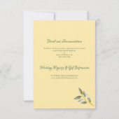 ソフトピースエレガントバラバター黄色オ結婚バル 出欠カード (裏面)