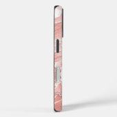 ソフトピーチとピンクの花のスマホケース Case-Mate iPhoneケース (裏面 / 右)