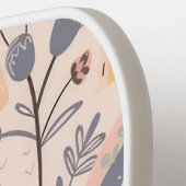 ソフトピーチウィムシーボホレインボーパーソナライズされたフローラ ピックルボールラケット (左詳細)