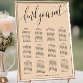 ソフトピーチシンプルの結婚座席表 ポスター