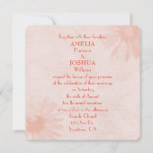 ソフトピーチデイジー結婚式招待状 招待状 (正面)