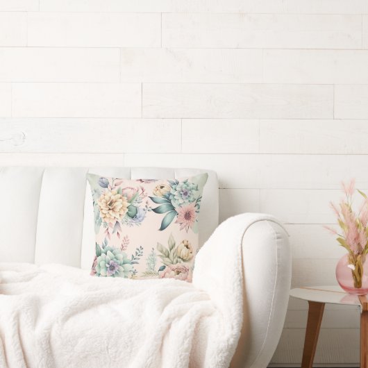 ソフトピーチフローラ枕 クッション (ソファ)