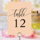 ソフトピーチミニマリスト書結婚道 テーブルナンバー