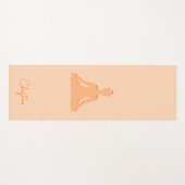 ソフトピーチヨガポーズ名前をカスタムする ヨガマット (正面(横))