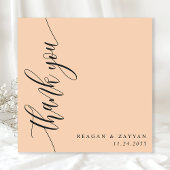 ソフトピーチ書結婚跡 サンキューカード