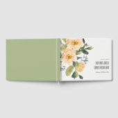 ソフトピーチ牡丹フローラバンチ水色結婚の ゲストブック (全面)