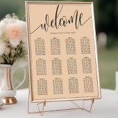 ソフトピーチ結婚ミニマル座席表 ポスター