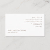 ソフトピーチ赤面とホワイトカラーブロック 名刺 (裏面)