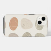 ソフトピーブルズグリッド電話ケース – ミニマルオーガニックリスト iPhoneケース (裏面横)