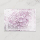 ソフトピ淡い色のンクあじさい結婚のチャリティカード エンクロージャーカード (裏面)