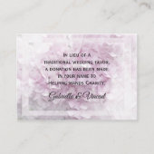 ソフトピ淡い色のンクあじさい結婚のチャリティカード エンクロージャーカード (正面)