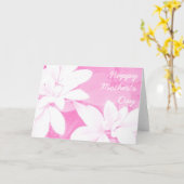 ソフトピ葉ンクの「母の日」カードのフロント文字 カード (黄色い花)