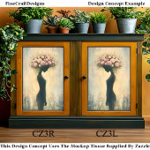 ソフトフェミニン自然スピリット、バラCZ3Rデコページ 薄葉紙