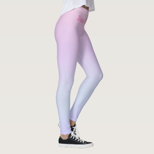 ソフトフェムボーイレギンス用のカスタマイズ可能なピンク色のシージー レギンス (右)