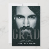 ソフトフェード大きなGRADスクリプモダントの写真 案内状 (正面)