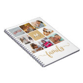 ソフトフォトコラージュインスパイアの家族日記モノグラム ノートブック (右側)