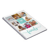 ソフトフォトコラージュインスパイアの家族日記モノグラム ノートブック (右側)