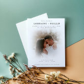 ソフトフォーカス写真の保存日付 招待状