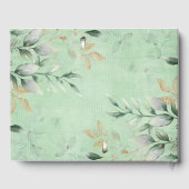 ソフトフォール パンプキン グリーン ゴールド ニュートラル ベイビー ゲストブック (裏面)