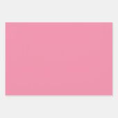 ソフトフラミンゴピンクの包装紙シート ラッピングペーパーシート (正面)