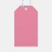 ソフトフラミンゴピンクギフトラベル ギフトタグ (裏面)