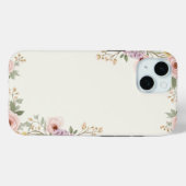 ソフトフラワーのエレガンス Case-Mate iPhoneケース (裏面 (横))