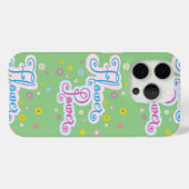 ソフトフラワーパワー Case-Mate iPhoneケース (裏面 (横))