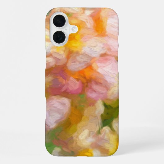 ソフトフラワーペイント抽象 iPhoneケース (裏面)