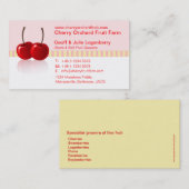 ソフトフルーツファーム/生産者の会社の名刺 名刺 (正面/裏面)