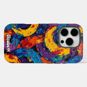 ソフトフローラオンティール(緑がかった色) Case-Mate iPhoneケース (裏面 (横))