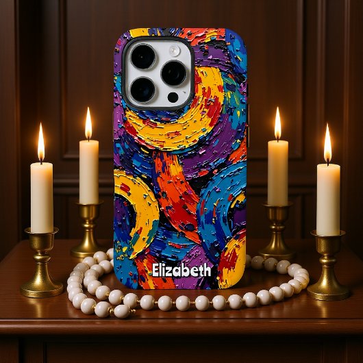 ソフトフローラオンティール(緑がかった色) Case-Mate iPhoneケース