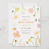 ソフトフローラガーデンブライダルシャワー 招待状 (正面)