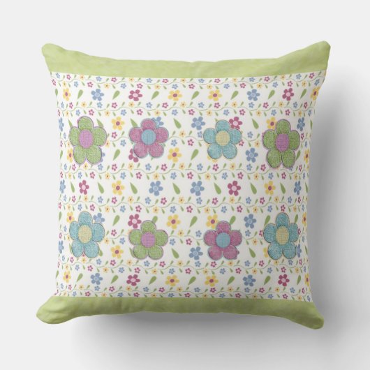 ソフトフローラデジタル花 クッション (正面)