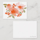 ソフトフローラフラットノートカード ノートカード (正面/裏面)