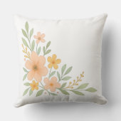 ソフトフローラプリント枕投げ枕 クッション (裏面)