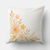 ソフトフローラプリント枕投げ枕 クッション (正面)