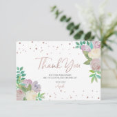 ソフトフローラベビー散水ベビーシャワーありがとう 案内状 (スタンド正面)