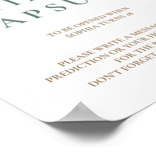 ソフトフローラユーカリ赤ちゃんシャワータイムカプセル ポスター (角)