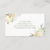 ソフトフローラロウソク豆溶石鹸及びDIY船 名刺 (裏面)