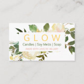 ソフトフローラロウソク豆溶石鹸及びDIY船 名刺 (正面)