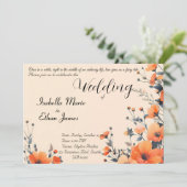 ソフトフローラロミッチ結婚式招待状デザイン 招待状 (スタンド正面)