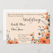 ソフトフローラロミッチ結婚式招待状デザイン 招待状 (正面/裏面)