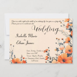 ソフトフローラロミッチ結婚式招待状デザイン 招待状